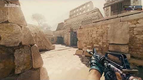 Quad & clutch 1v4 M4A1-S Black Lotus defend B site on Ancient CS2 FACEIT