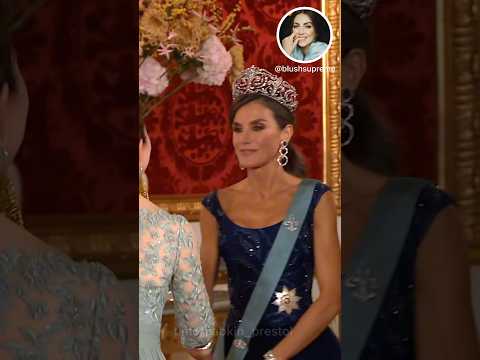 Видео: Королева ЛЕТИСИЯ, прием в тиарах _ ИСПАНСКАЯ семья на приеме в ДАНИИ _ красота КОРОЛЕВСКОГО МИРА