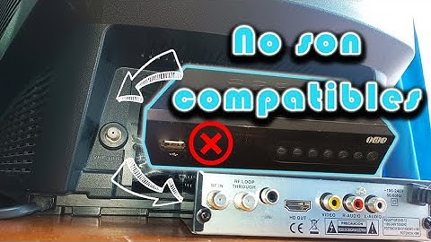 Cómo poner TDT en un Televisor que solo tiene entrada coaxial