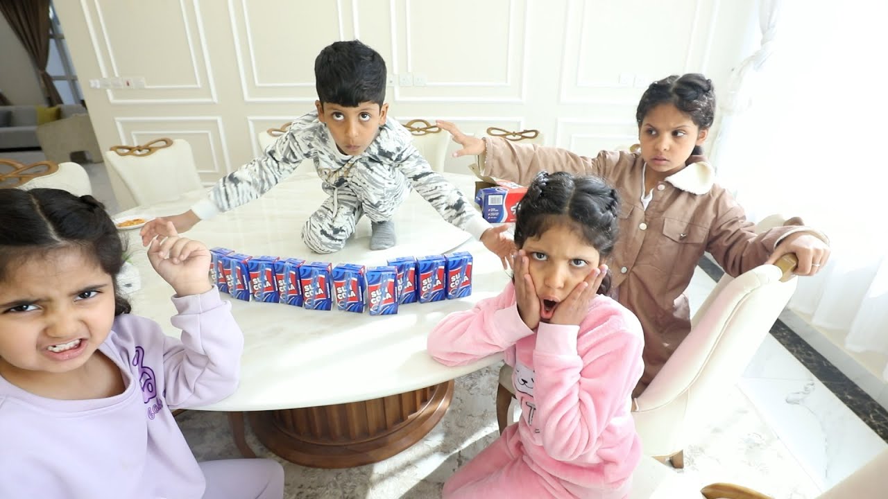 ماعطوه عصير وكانت ردت فعله عليهم ! ليلى