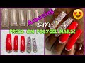 How To Custom Make Press on Nails with Polygel using Half Well Nail Tips!💅