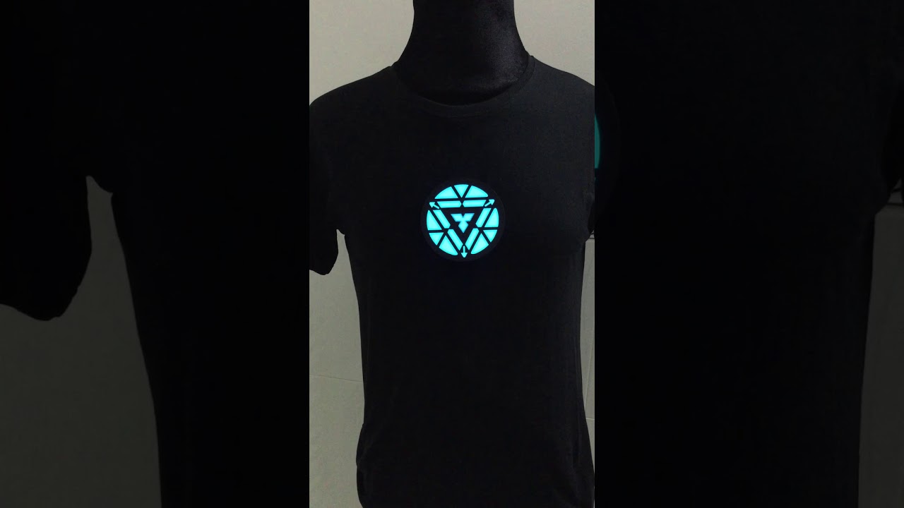 iron man led t shirt