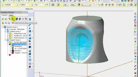 Mastercam 5X Control - 3+2 Machining Video 3 of 4
