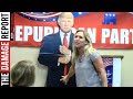 Marjorie Greene Gropes Trump's Cardboard Crotch (VIDEO)
