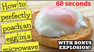 How to make the perfect poached egg in a microwave in 60 seconds