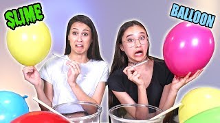 SLIME BALLOON CHALLENGE met MIJN NICHTJE! || Slime Sunday