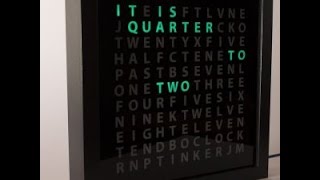 Tinker's Word Clock - Time Lapse Manufacture by Hand