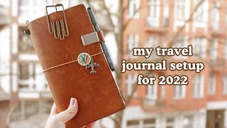 Travel Journal Setup 2022 + Journal with Me 📔 Traveler’s Notebook | Abbey Sy