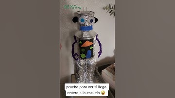 Diy recycled robot house project #earthday #recycle