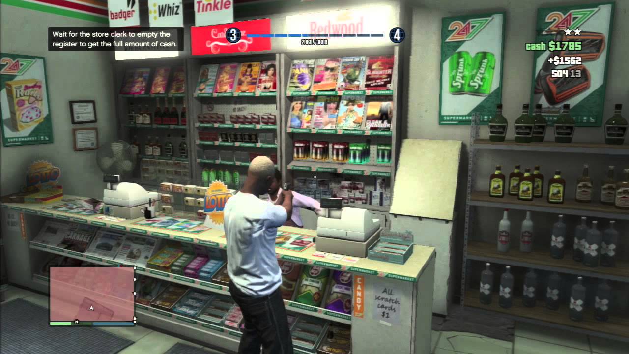 GTA V How To Rob A Store And Get Away YouTube 