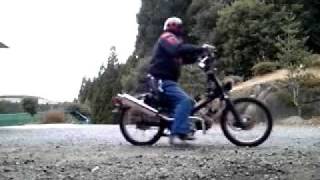 スーパーカブバック発進。川-д-川バックギア付き