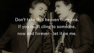 Let It Be Me  The Everly Brothers  (With Lyrics)