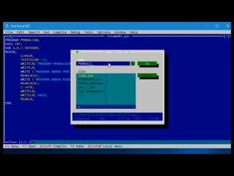 Membuat Program Perkalian di Free Pascal