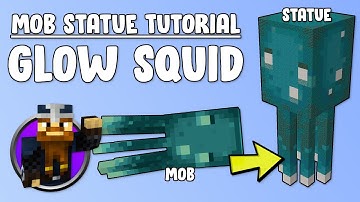 Minecraft Mob Statue Tutorial: Glow Squid