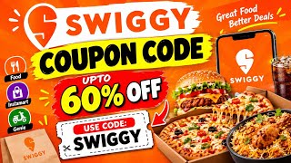 Details swiggy 178 off + 60% offer || swiggy coupon code today || food offer Update