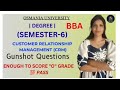 CRM | CUSTOMER RELATIONSHIP MANAGEMENT| IMPORTANT QUESTIONS | SEM-6OU | BBA | ‎⁨@shivanipallela⁩  