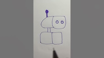 How to draw Robot #shorts#youtubeshorts#drawing#art#feed#shortsvideo#viralshorts#trending#shorts