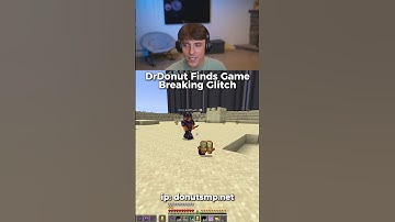 DrDonut Finds Game Breaking Glitch @DrDonutt #drdonut #donutsmp #minecraft #gaming #funny