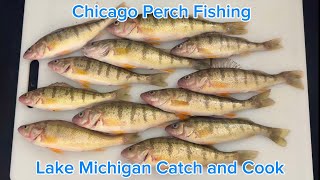 Chicago Perch Fishing Lake Michigan Catch and Cook #fishing #fishinglife #chicago 