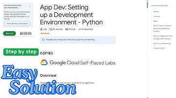 App Dev: Setting up a Development Environment - Python | #GSP183 | #qwiklabs | #arcade | #solution
