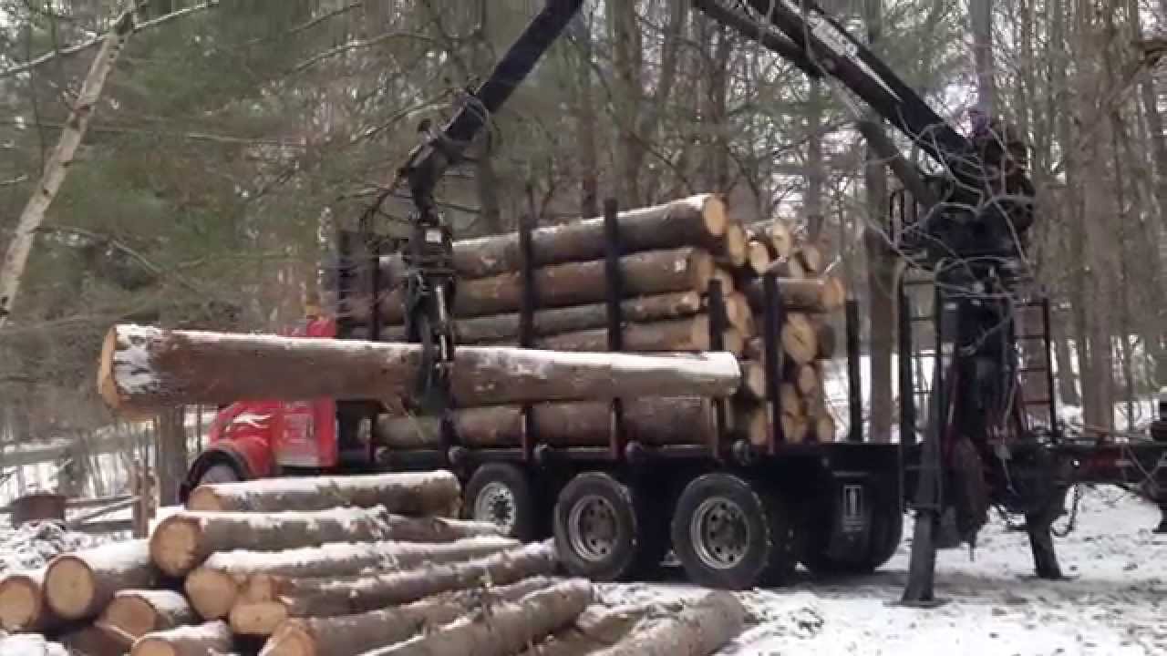Loading Log Truck YouTube Loading Log Truck YouTube