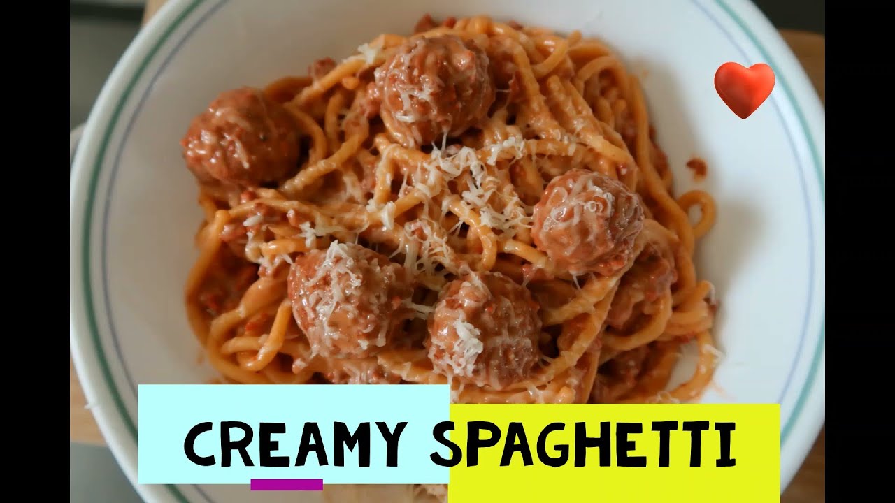 How To Make A Creamy Spaghetti No Tomato Sauce YouTube spaghetti-sauce