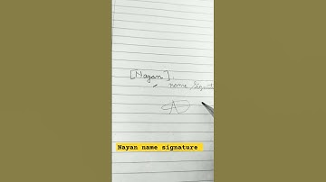 Nayan name signature #shorts #viral #shortsfeed #signature #views #trending