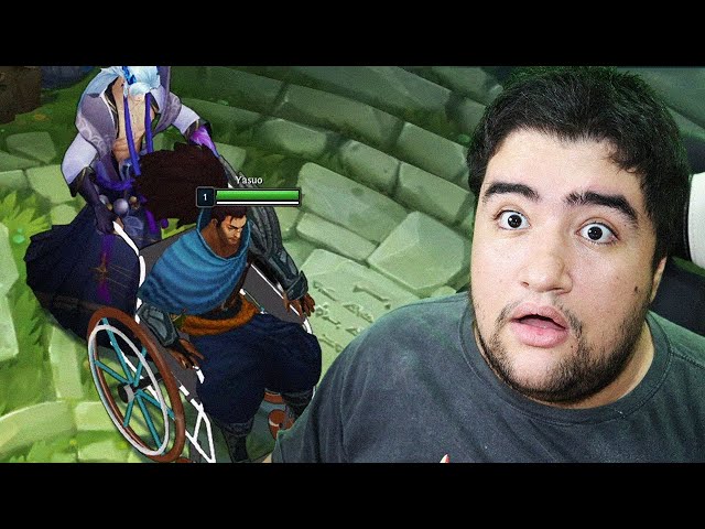 Wheelchair Yasuo custom skin - League of legends + custom skin fight 