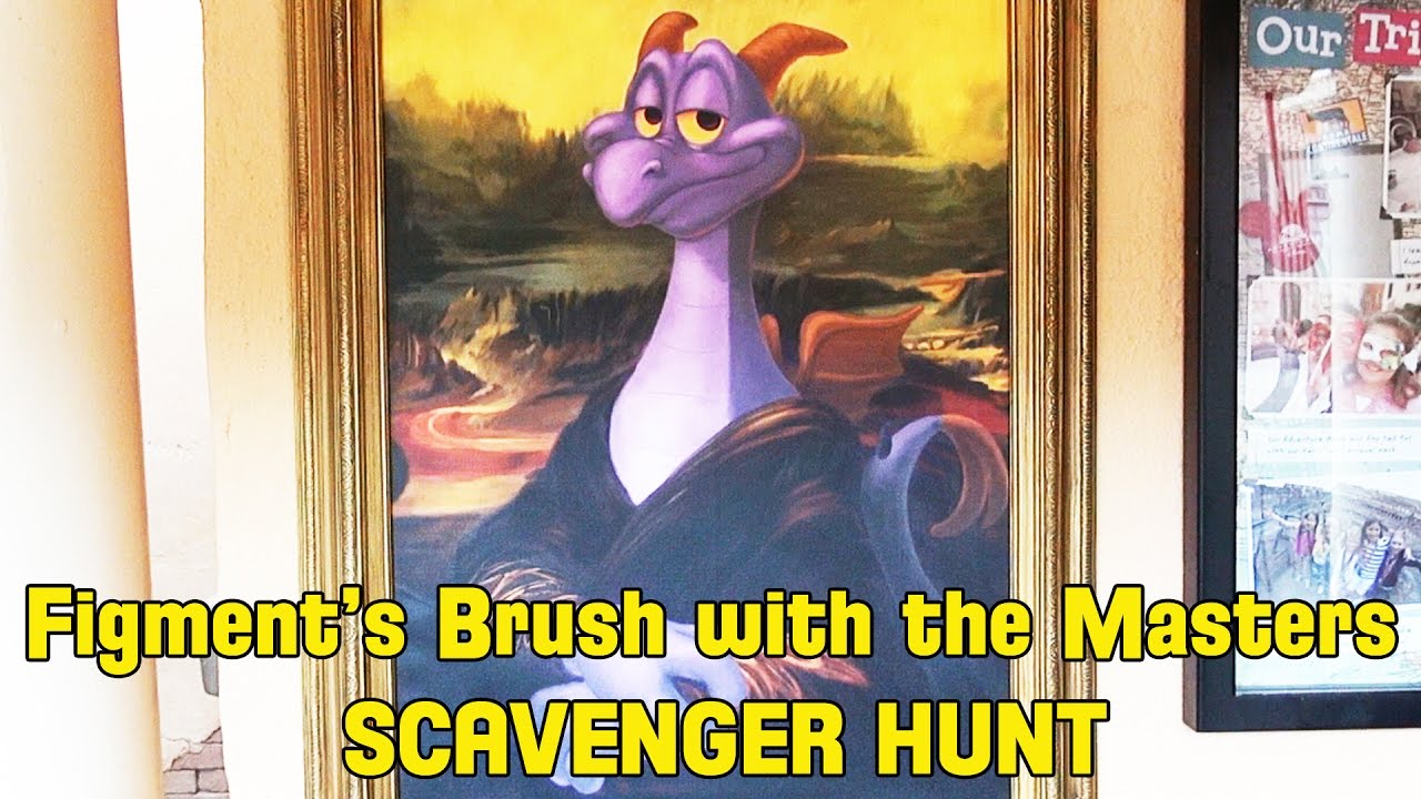 walt disney world vacation Figment's Brush With The Masters Scavenger Hunt at Epcot's Festival Of The Arts 2017 (Few Spoilers)