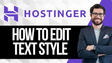How to Change Text Style in Hostinger Website Builder