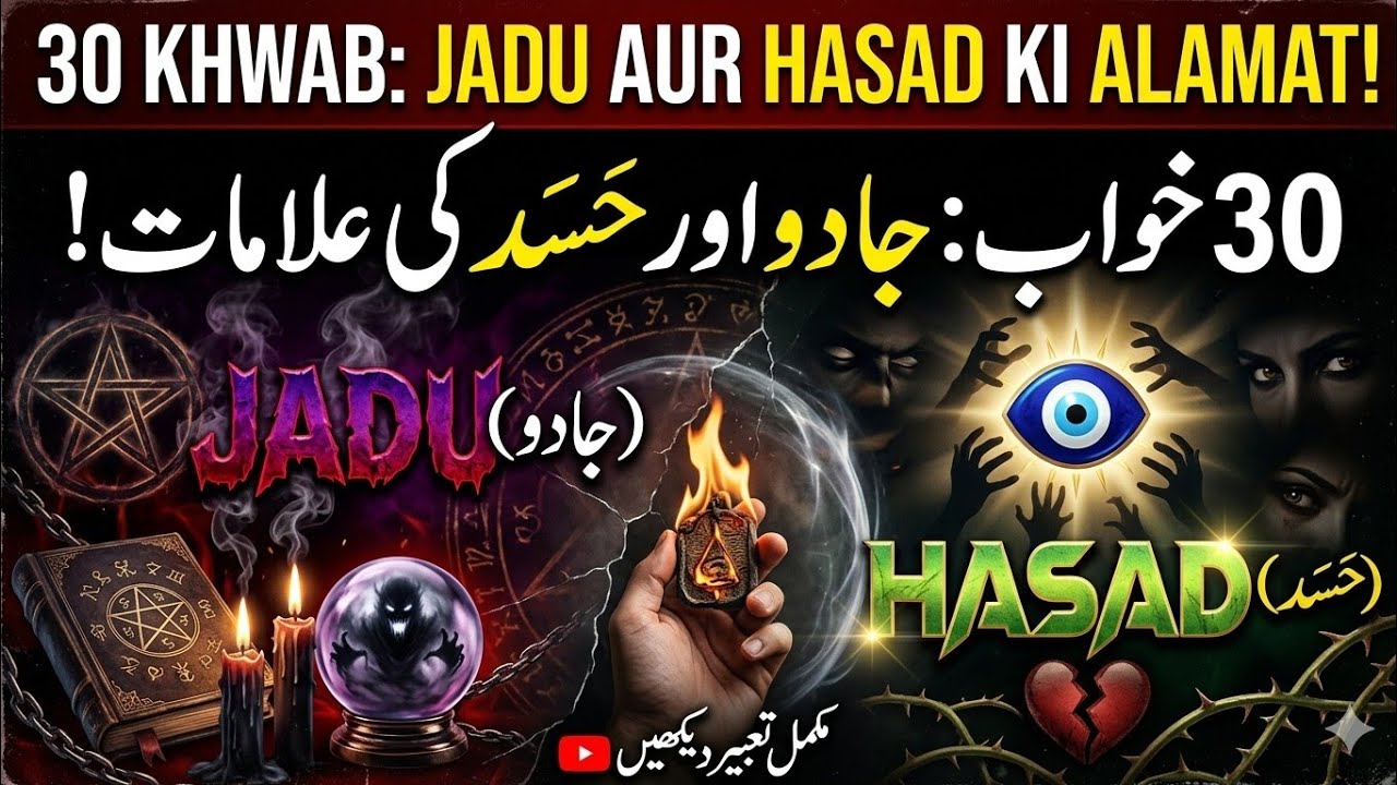 30 khwab | Jadu or hasad ki alamt | Dangerous Dreams | Islamic Dream Interpretation in Urdu  