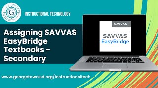 Assigning Savvas EasyBridge Textbooks   secondary