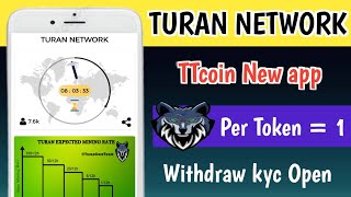?Turan Network? TTCoin Network New Project || Earn 100 TN Coins Daily || 1 TN = $1 ???
