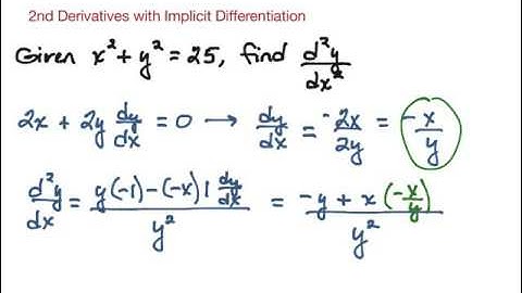 2nd Derivatives of Implicit Differentiation