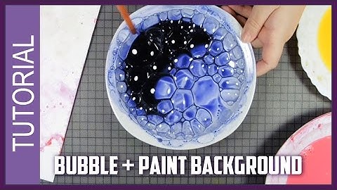 Easy Watercolor technique TUTORIAL How to create a BACKGROUND with BUBBLES !