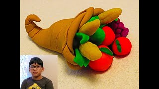 How to make a Cornucopia using Play-Doh.