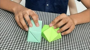 Easy Origami Magic Transforming Flexahedron (Jeremy Shafer ) Yakomoga Origami Tutorial