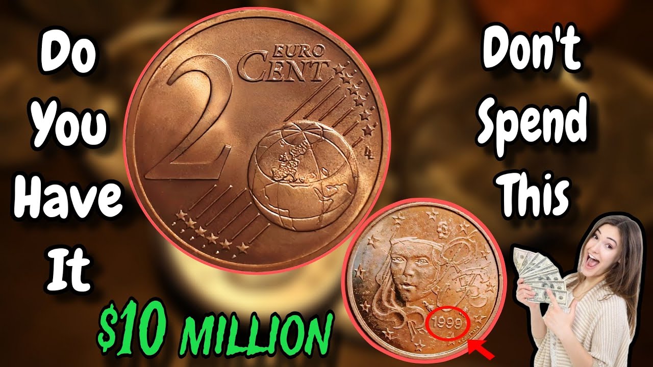 Euro 2 cent 1999 France most Valuable Coins/ Old Coins worth millions of Dollars , Value+Review