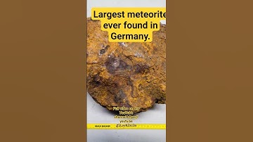 Largest meteorite ever found in Germany. #meteor #meteorite