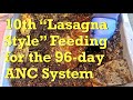 "Lasagna style" feeding applied for the 10th time in 96-day ANC bin - vermicompost
