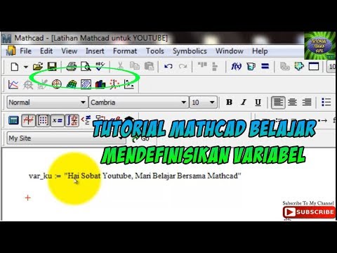 Video: Cara Mendefinisikan Variabel Di Mathcad