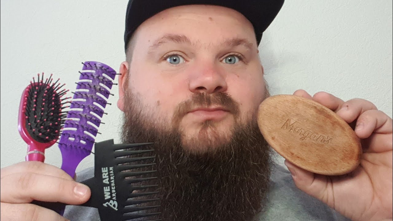 FR ASMR | JE BROSSE MA BARBE ( DIFFÉRENT PEIGNE ) | BRUSHING BEARDS