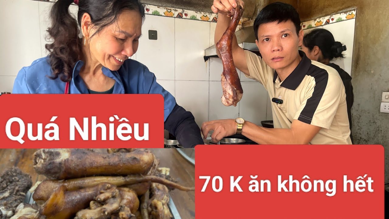 Bỏ qua lòng lợn,Có 70 K thịt chó  mà ăn cũng không hết 