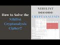 How to Solve a Nihilist Cryptanalysis Cipher! (Digital)