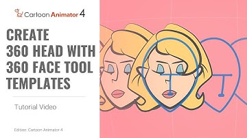 Cartoon Animator 4, 360 Head Tutorial - Content Pack, Create 360 Head with 360 Face Tool Templates