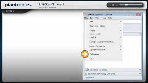 Plantronics Blackwire 420 with Sametime Interactive Setup Guide (iPhone sample video)