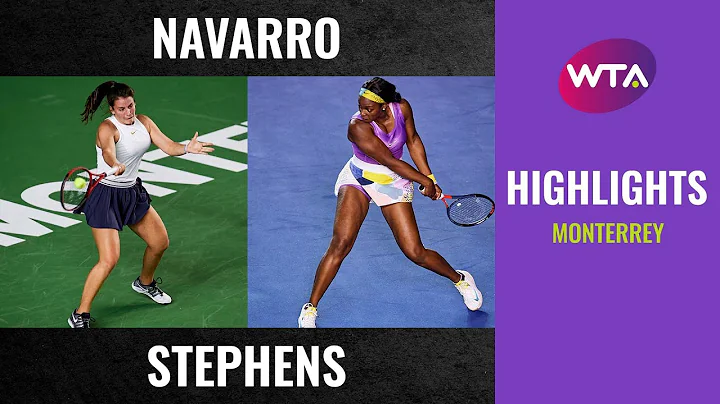Emma Navarro vs. Sloane Stephens | 2020 Monterrey ...