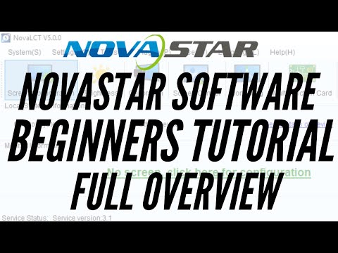 NovaLCT Basics - Beginners Tutorial, How to use NovaLCT, How to program Novastar - NovaStar software