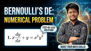 19. Bernoulli’s Differential Equation | Step-by-Step Numerical Problem-1 Explained (Easy Method)