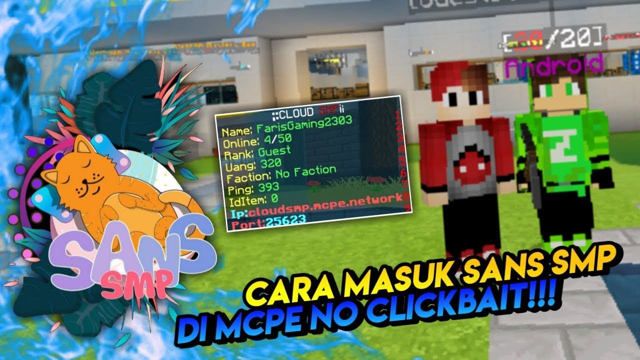 Open Member Server Sans Smp Mcpe Part 2 Minecraft Indonesia By Eza Gaming